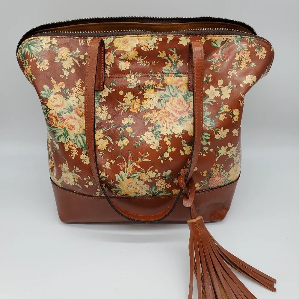 🔥Gorgeous Leather Patricia Nash Rochelle Satchel Shoulder Bag
